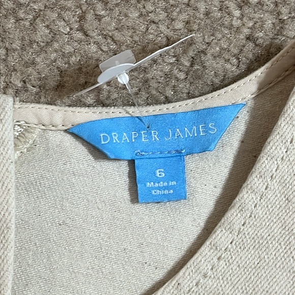 ⬇️PRICE DROP New Draper James Cream Denim Short Sleeve Circle Mini Dress, size 6 - Picture 5 of 13